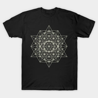 Flower of Life Star of David Sacred Geometry T-Shirt